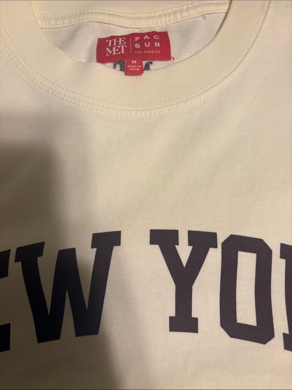 White 'New York' Short Sleeve Tee by - Picture 3 of 8